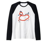 Journey to The Roadside Graphic Raglan Baseball Tee
