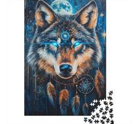 Journey to Wolf - Master The 1000 Piece Wooden Puzzle, An Educational Odyssey for All Ages - Stimulate Your Brain in Fun Ways