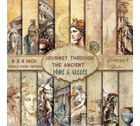 Journey Trough The Ancient, Ancient Rome & Greece, Vintage Scrapbook Paper Pads, Ancient Rome & Greece Paper Pads