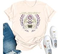 Journey Women's Graphic T-Shirt Don't Stop Believin Short-Sleeve Tops Vintage Style