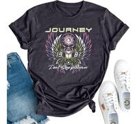 Journey Women's Graphic T-Shirt Don't Stop Believin Short-Sleeve Tops Vintage Style