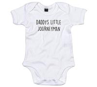 Journeyman Baby Body Suit Daddys Little Newborn Babygrow White with Black Print 12-18 Months
