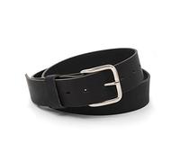 Journeyman Leather Belt | Made in USA | Mens Leather Belt | Full Grain Leather Belts for Men, Black W/ Silver Buckle, Size 42 (Fits Size 40 Pants)