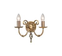 Journeyman Wall Light in Aged Brass Featuring Knot Twist Detailing