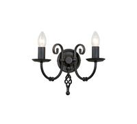 Journeyman Wall Light in Charcoal Black Featuring Knot Twist Detailing