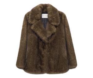 Journi Jacket - female - STAND STUDIO - Faux Fur & Shearling Jackets - Brown - M - Jackets M