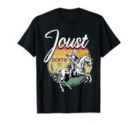 Joust Doeth It Ren Faire Jousting Medieval Knights Retro T-Shirt