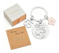 JOUWUI 65th Birthday Keyring With card & box,65th birthday gifts for Women, Birthday Presents for sister, Mom,Nanny, Grandma,Aunt,Wife(65th Birthday)