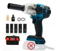 jovant Cordless Impact Wrench Kit, 737Ft-lbs(1000N.m) Brushless Electric Impact Gun, Power Impact Wrenches with 5-Mode Speed,Torque Wrench 1/2 Drive for Car/Truck RV/Mower(No Battery)