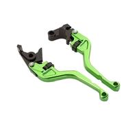 Jovarel Motorcycle Clutch Levers Motorcycle 158mm Short 7/8" Thumb Roller Brake Clutch Levers for Yamaha YZF R1 04-08 R6 05-16(Green)