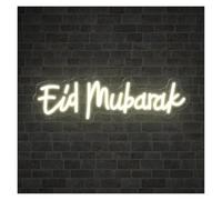 Jovarel Neon Light Eid Mubarak for neon Sign Ramadan LED Room Wall Decor Lights 11.8cmx39cm