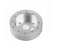 JOVERI 0.5" Hub 6 Hole Steering Wheel To Fit Grant APC 3 Hole Adapter Boss Kit Universal Car Spacer Steering Wheel Padding Higher Steering Wheel Hub Adapter(Silver)