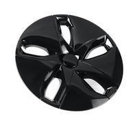 JOVERI 18 Inch Car Wheel Cover Hubcaps Hub Covers Caps Wheel Wrap, for Tesla, for Model 3 Gloss Black Red Carbon Friber Gray Wheel Trims Set(Black)