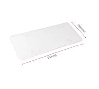 JOVERI 1pc Car License Plates Ame Transparent Grey Blue Plastic Cover Holder Plate Bling Accessories Front Bumper License Plate(Silver)