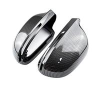 JOVERI 2 Pcs Car Mirror Cover, for Audi, A4 A5 S5 B8.5 B8 RS5 RS4 S6 S4 Car Mirror Cover Signal Light Protection Cover Side Mirror Covers Caps(Carbon Look-B8)