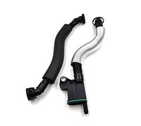 JOVERI 2 Piece PCV Oil Water Separator Exhaust Breathing Pipe Hose Combination, for Golf, for Tiguan, for Passat, B5 06H103226A 06J103221B Air Filter Intake Hose Pipe