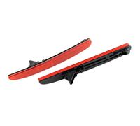 JOVERI 2pcs for 2017 2021, for Civic, Hatchback Rear Bumper Reflector Light Hell Housing No Bulb:33555-tdj-j01 Side Mirror Turn Signal Light(Red Lens No Light)
