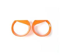 JOVERI 2pcs Lamp Hoods, for Jeep, Renegade 2016-2018 Headlight Cover Bezels Stickers Car Exterior Accessories Car Headlight Cover(Orange)