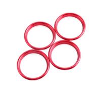 JOVERI Car Air Center Console Outlet Trim Inner Ring Cover, for A3 8V S3 2014-2019 Sportback Sedan Interior Accessories Car Styling Car Air Vent Trim(Red Inner ring)