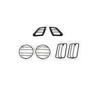 JOVERI Car Exterior Front Bumper Side Turn Signal Light Headlight Decoration Cover, for Jeep, Wrangler TJ 1997-2006 Car Styling Car Headlight Cover(A set)