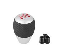 JOVERI Car for Superb, Knob Shift Head with M8 M10 M12 Adapter Universal Aluminium Car Gear Shift Knob Leather Shift Lever Gear Level Gear Shift Knob(Silver)