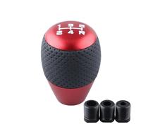 JOVERI Car for Superb, Knob Shift Head with M8 M10 M12 Adapter Universal Aluminium Car Gear Shift Knob Leather Shift Lever Gear Level Gear Shift Knob(Red)