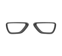 JOVERI Car Front Fog Lights Hoods Cover Grand Cherokee 2014-2017 Fog Lamps Decoration Cover Accessories Car Headlight Cover(Carbon fiber grain)