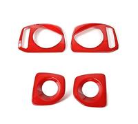 JOVERI Car Front Headlight Cover Rear Tail Light Lamp Guard Cover Exterior Sticker Accessories Styling, for Suzuki, Jimny 2007 Up Car Headlight Cover(B red)