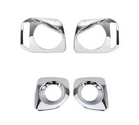 JOVERI Car Front Headlight Cover Rear Tail Light Lamp Guard Cover Exterior Sticker Accessories Styling, for Suzuki, Jimny 2007 Up Car Headlight Cover(B chrome)