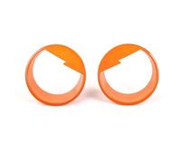JOVERI Car Front Headlight Head Light Lamp Decoration Cover Exterior Stickers, for Jeep, Wrangler JK 2007-2016 Styling Car Headlight Cover(Orange)