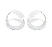 JOVERI Car Front Headlight Head Light Lamp Decoration Cover Exterior Stickers, for Jeep, Wrangler JK 2007-2016 Styling Car Headlight Cover(White)