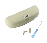 JOVERI Car Glasses Case, for VW, T-Cross, for T-ROC, Tcross Troc 2017-2022 Roof Sunglasses Holder Box Replacement Storage Car Sunglasses Holder(Beige)