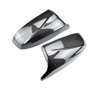 JOVERI Car Side Wing Mirror Cover, for, X5 E70 X6 E71 2008 2009 2010 2011 2012 2013 Rear-View Caps Black Replacement Covers Car Mirror Cover(BLACK Carbon fiber pattern)