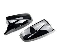 JOVERI Car Side Wing Mirror Cover, for, X5 E70 X6 E71 2008 2009 2010 2011 2012 2013 Rear-View Caps Black Replacement Covers Car Mirror Cover(BLACK Bright black)
