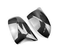 JOVERI Car Side Wing Replacement Mirror Cover, for, X3 X4 X5 X6 F15 F16 F25 F26 2014~2018 Rear-View Black Covers Car Mirror Cover(BLACK Carbon Pattern)