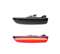 JOVERI for Passat, B5.5 White Amber Red Ont/Rear Bumper Side Marker Turn Signal Light Fender Flare Lamp Side Mirror Turn Signal Light(Smoked Lens Red)
