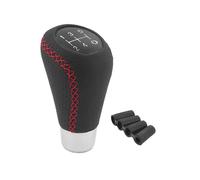 JOVERI for Superb, Gear Shift Knob Manual Leather Red/Black Stitche for M8 M10 M11 M12 Car Gear Stick Shift Knob Lever Manual Tranmiion Gear Shift Knob(Red Stitching)