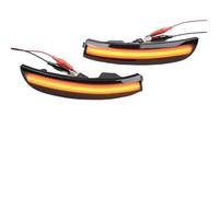 JOVERI Ford, for Escape, for Kuga, for Ecosport, 2013 2pcs/lot Turn Ignal Lights Dynamic Ide mirror Indicator Flasher Lamp Side Mirror Turn Signal Light(Dynamic Yellow Blue)
