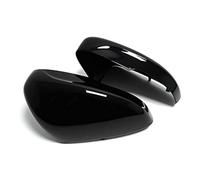 JOVERI Gloss Black Side Wing Rear View Rearview Mirror Cover LHD, for Ford, for Focus, MK4 MK IV 2019-2022 Case Caps Add-on Shell Replacement Covers Car Mirror Cover(BLACK Glossy Black)