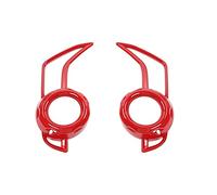 JOVERI Lamp Hoods Car Front Fog Frame Decoration Cover Stickers Accessories 4Runner SR5 TRD Pro 2014+ Styling Car Headlight Cover(Red)