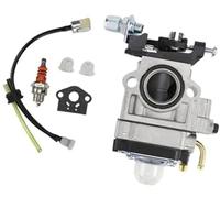 JOVERI Motorcycle Carburetor, for Mower 1107 Cg430 Mp15 1E40-5 43Cc 52Cc Bc430 Bc520 Motorcycle Carburetor(BLACK MP15 kit 1)