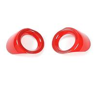 JOVERI Mouldings Car Front Head Fog Lamp Decoration Cover Stickers Accessories, for Ford, for Mustang, 2015 Up Car Styling ABS Car Headlight Cover(Red)
