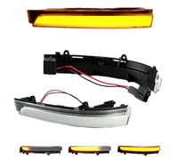 JOVERI Smoked Flahing Blinker Side Mirror Turn Signal Light, Saveiro Voyage Gol G5 G6 G7 G8 Trend Suran, for Passat Side Mirror Turn Signal Light(Clear Lens)