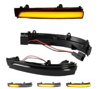 JOVERI Smoked Flahing Blinker Side Mirror Turn Signal Light, Saveiro Voyage Gol G5 G6 G7 G8 Trend Suran, for Passat Side Mirror Turn Signal Light(Smoked Lens)