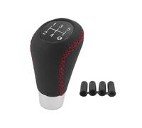 JOVERI Universal for Superb, Gear Shift Knob Manual Leather Red Titch M8 M10 M11 M12 Car Gear Tick Shift Knob Lever Manual Transmission Gear Shift Knob(Red Stitching)