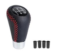 JOVERI Universal for Superb, Gear Shift Knob Manual Leather Red Titch M8 M10 M11 M12 Car Gear Tick Shift Knob Lever Manual Transmission Gear Shift Knob(Red)