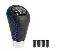 JOVERI Universal for Superb, Gear Shift Knob Manual Leather Red Titch M8 M10 M11 M12 Car Gear Tick Shift Knob Lever Manual Transmission Gear Shift Knob(Blue)