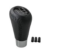 JOVERI Universal for Superb, Manual Leather Red Titch Gear Shift Knob Car Gear Tick Shift Knob Lever Manual Transmission M8 M10 M12 Gear Shift Knob(Black)