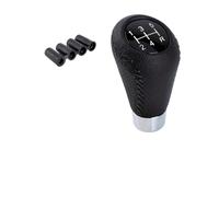 JOVERI Universal for Superb, Manual Leather Red Titch Gear Shift Knob Car Gear Tick Shift Knob Lever Manual Transmission M8 M10 M12 Gear Shift Knob(Black)