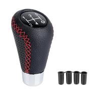 JOVERI Universal for Superb, Manual Leather Red Titch Gear Shift Knob Car Gear Tick Shift Knob Lever Manual Transmission M8 M10 M11 M12 Gear Shift Knob(Red)